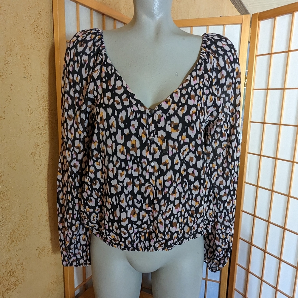 Sanctuary, NEW, long sleeve blouse, small